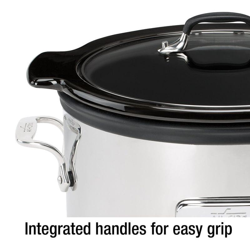オールクラッド スロークッカー 3.8L セラミック内鍋 AllClad Slow Cooker with Black Ceramic