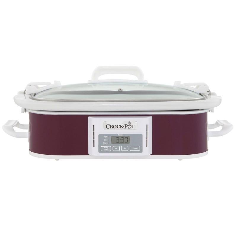 クロックポット スロークッカー 約3L 深紫 Crockpot SCCPCCP350CR Slow Cooker, 3.5 quart