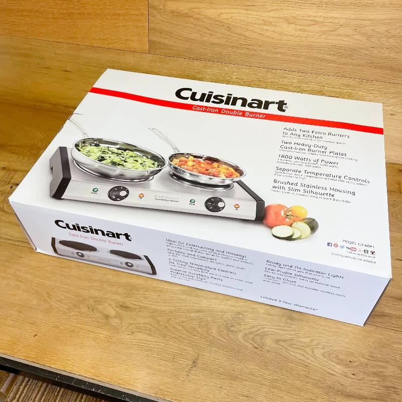 クイジナート ポータブル ダブルバーナー 電熱器 Cuisinart CB60 CastIron Double Burner, Stai