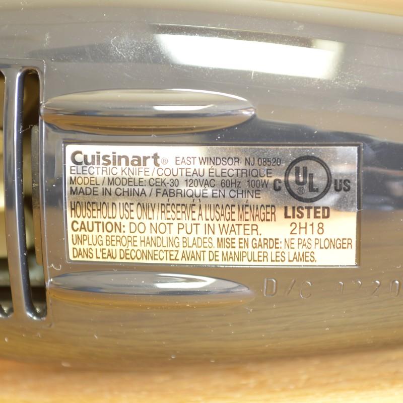 電動ナイフ クイジナート 肉 パン 野菜 Cuisinart CEK30 Electric Knife 家電 3015655