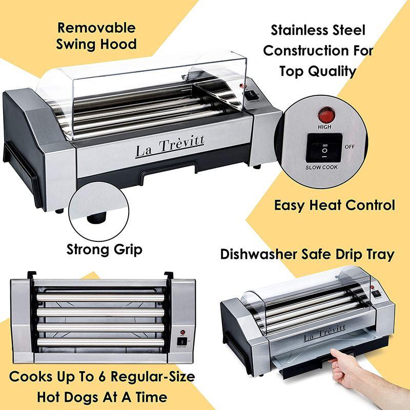 ホットドッグローラー ソーセージグリル 6本焼き La Trevitt Hot Dog