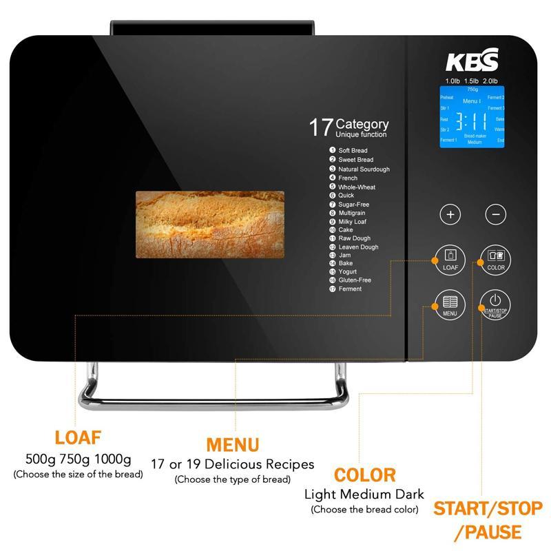 ホームベーカリー パン焼き器 ブレッドメーカー メニュー17種 ステンレス KBS Pro Stainless Steel Bread Machine : 3015709 : カリフォルニアキッチンマーケット - 通販 - Yahoo!ショッピング ホームベーカリー パン焼き器 ブレッドメーカー メニュー17種 ステンレス KBS Pro Stainless Steel Bread Machine : 3015709 : カリフォルニアキッチンマーケット - 通販 - Yahoo!ショッピング