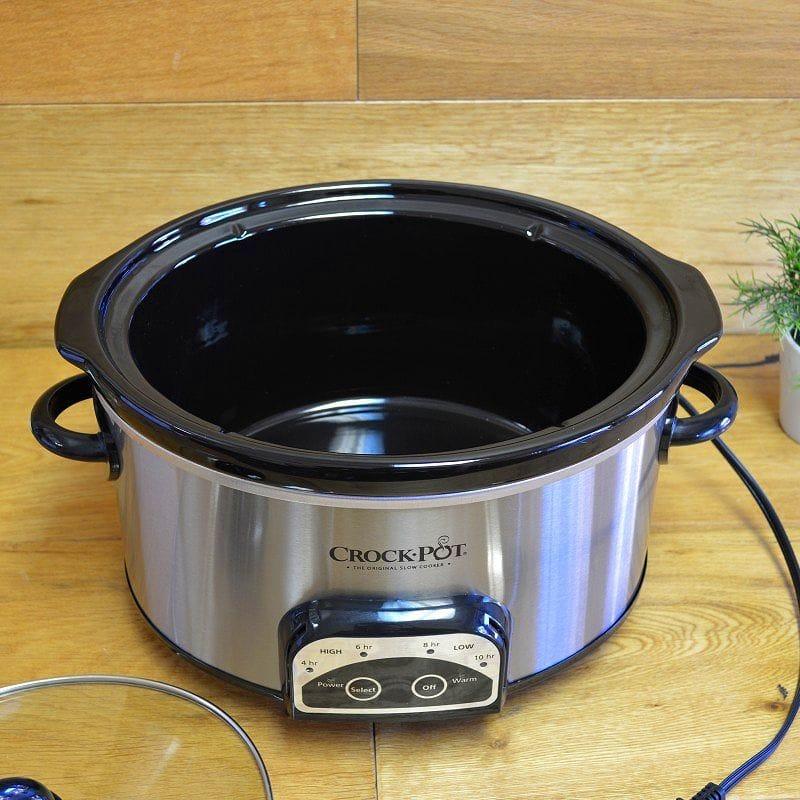 スロークッカー 3.8L クロックポット CrockPot 4Quart Stainless Steel Slow Cooker