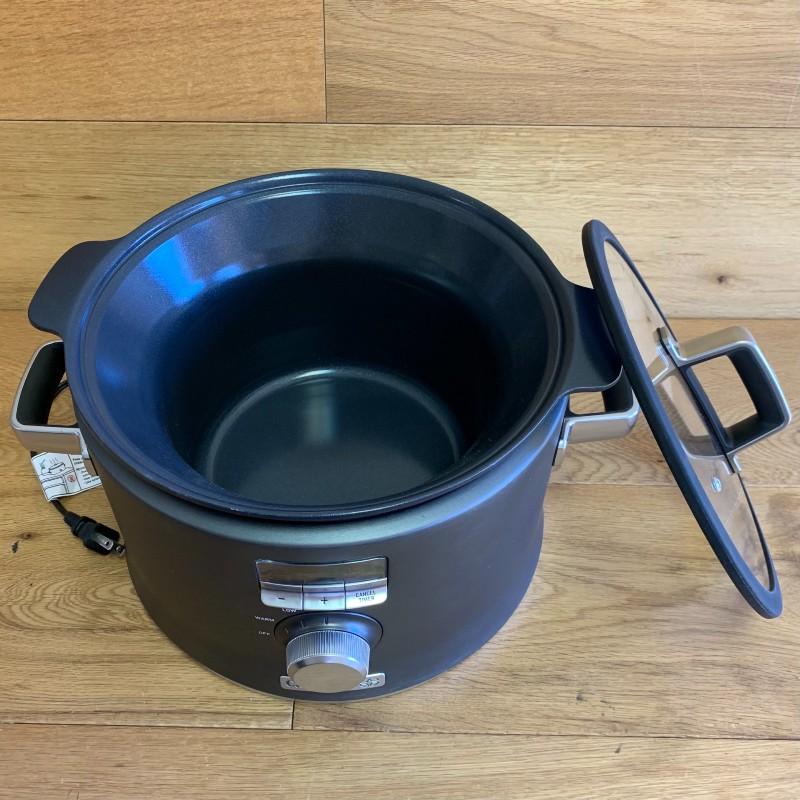 スロークッカー カルファロン 直火対応 IH対応 Calphalon Digital Saut Slow Cooker, Dark Stai