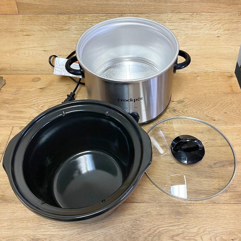 スロークッカー 2.8L クロックポット グルメ鍋 ラウンド型 丸型 CrockPot SCR300SS 3Quart Manual