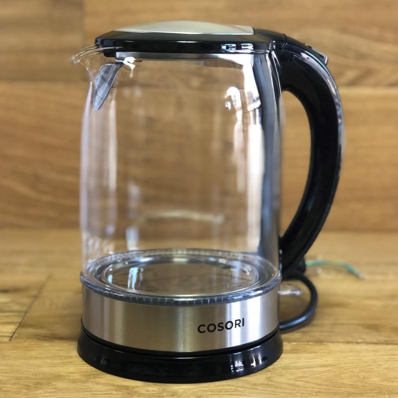 ガラス電気ケトル 1.7L BPAフリー LEDライト COSORI Electric Kettle