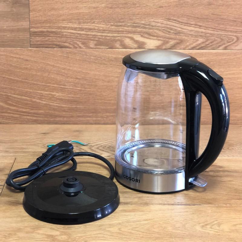 ガラス電気ケトル 1.7L BPAフリー LEDライト COSORI Electric Kettle