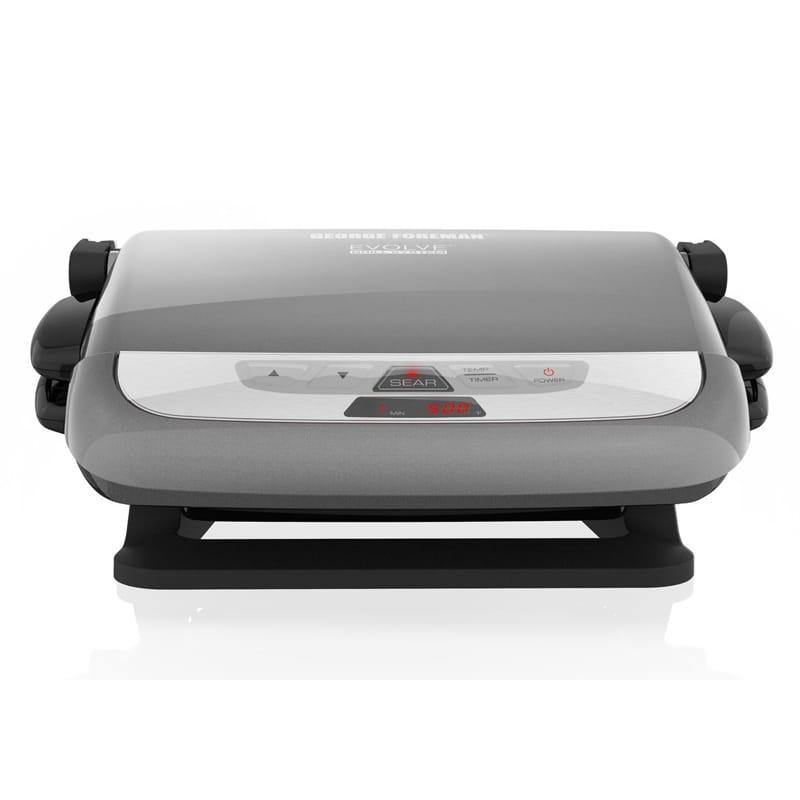 電気グリル ジョージフォアマン セラミックプレート プレート取り外し可 パニーニ ワッフル シルバー Foreman Evol