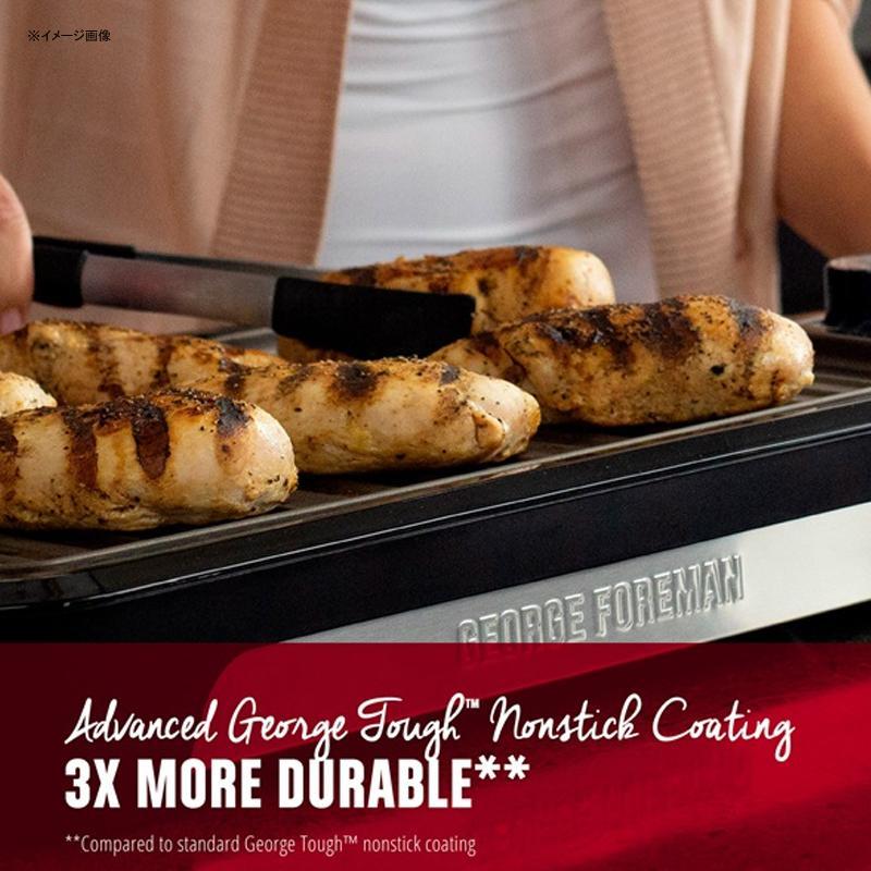 スモークレス 電気グリル 煙が少ない PFOAフリー ジョージフォアマン George Foreman Open Grate Smokeless Gr_4
