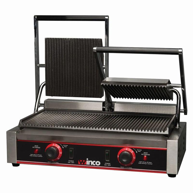 パニーニメーカー 業務品質 プロ仕様 3500W ダブル プレス グリル 波型 