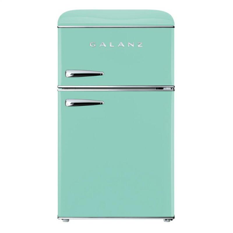 冷蔵庫 冷凍庫 88L 2ドア レトロ Galanz 3.1 cu ft Retro Mini Fridge