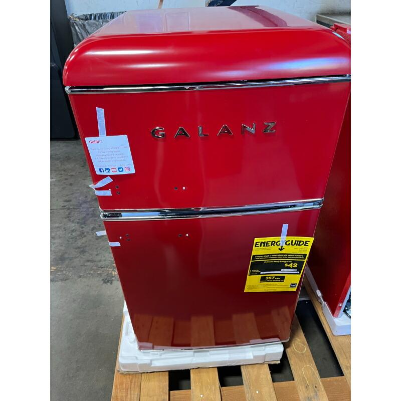【値下げ中】ＧＡＬAＮＺ 冷凍 冷蔵庫◆2ドア◆キッチン家電◆(GAK⑰) 冷蔵庫 冷凍庫 88L 2ドア レトロ Galanz 3.1 cu ft Retro Mini Fridge