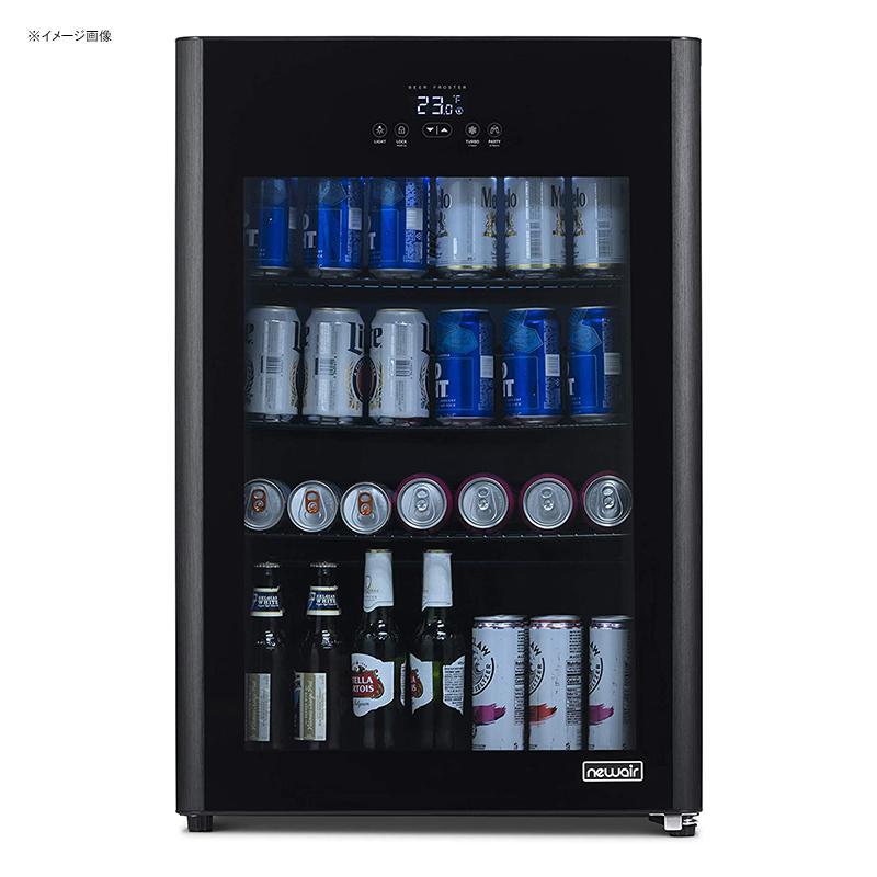 冷蔵庫 最大125缶 ビバレッジクーラー ターボモード ガラスドア ブラック ニューエアー NewAir Froster and Beverage Rの画像