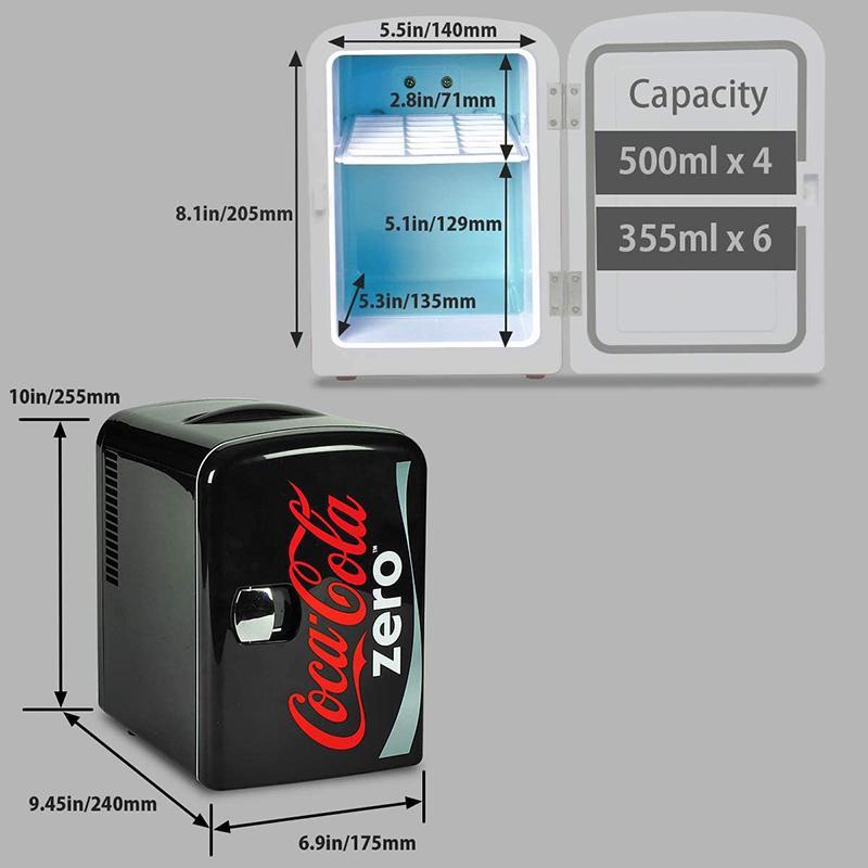 【コカ・コーラ　保温冷庫】 コカコーラゼロ ミニ 冷温庫 温冷 保冷 保温 6缶 4L 車載可 Coca-Cola