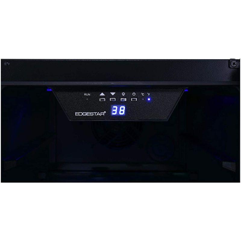 ビルトイン 冷蔵庫 アンダーカウンター 最大80缶 カウンター下 ガラスドア ブラック 幅38cm EdgeStar CBR902SG 15 Inchの画像