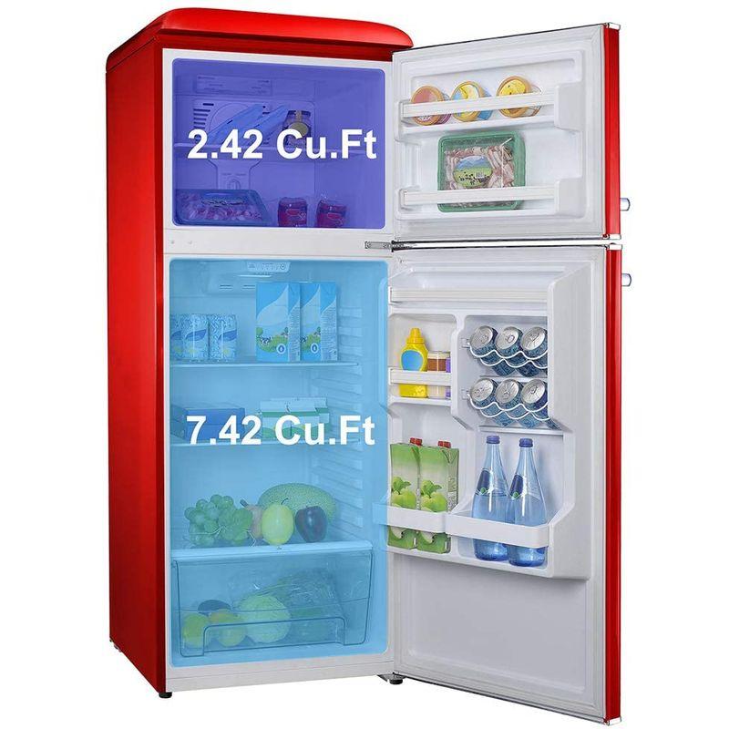 冷蔵庫 冷凍庫 280L 2ドア レトロ Galanz GLR10TRDEFR Retro 冷蔵庫 冷凍庫 280L 2ドア レトロ Galanz GLR10TRDEFR Retro