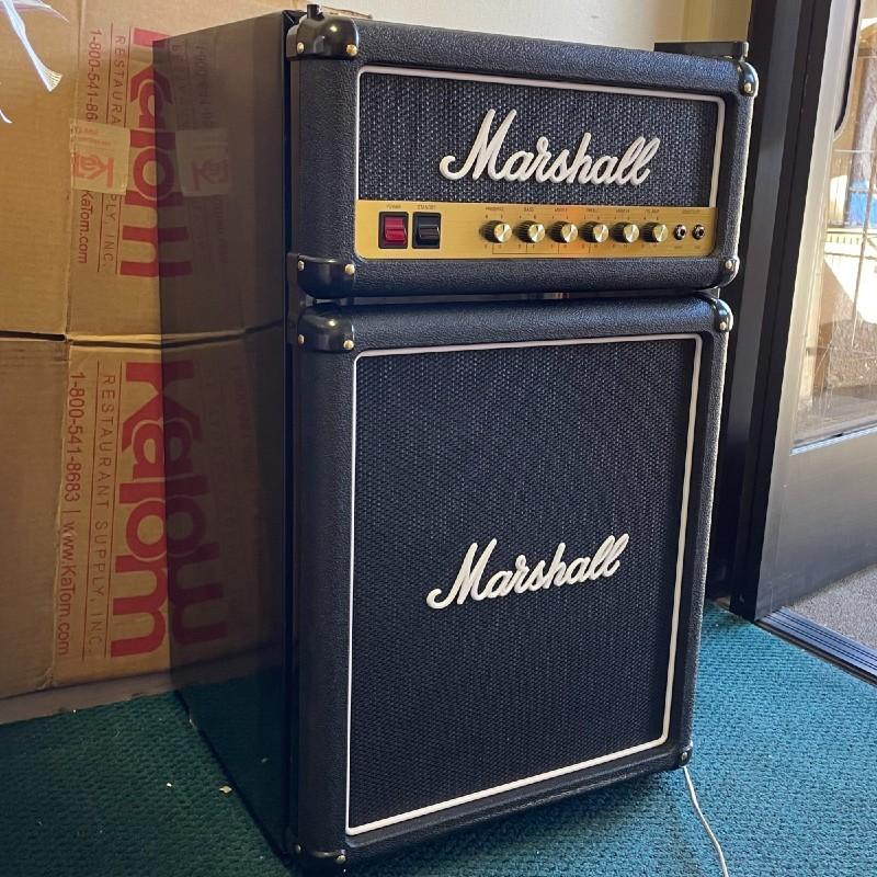 冷蔵庫 マーシャル アンプ型 スピーカー型 コンパクト Marshall Cubic-Foot Bar Fridge with Freezer, Bl|cakmkt|12