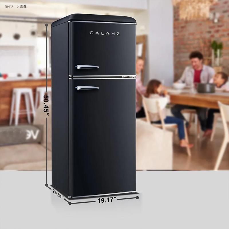冷蔵庫 冷凍庫 130L 2ドア レトロ 4.6 cu. ft. Retro Mini Fridge with