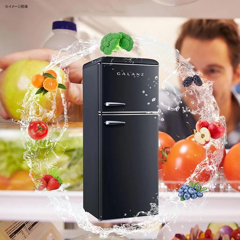 冷蔵庫 冷凍庫 130L 2ドア レトロ 4.6 cu. ft. Retro Mini Fridge with