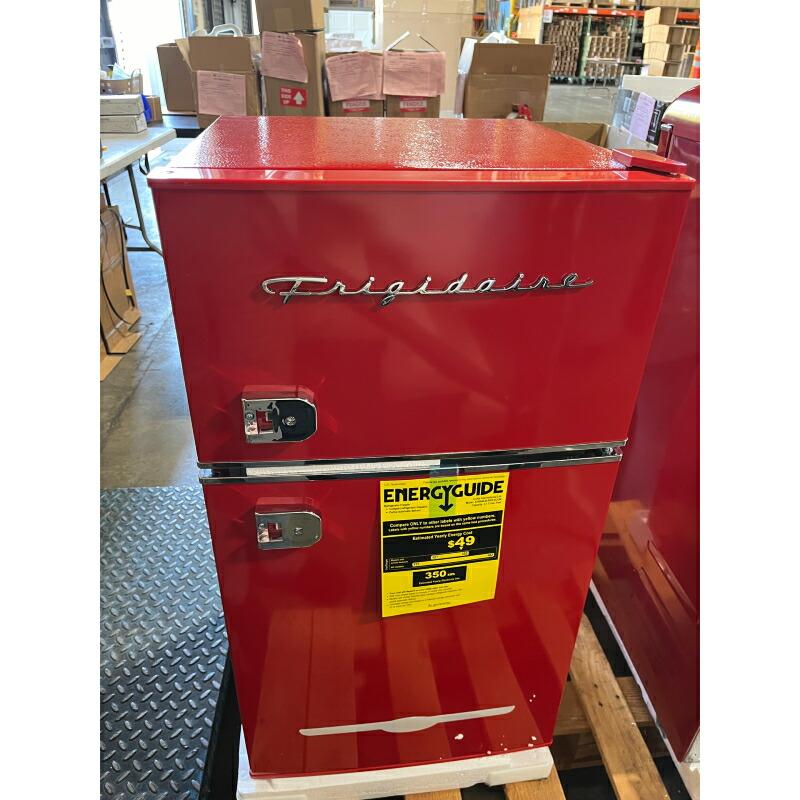 冷蔵庫 冷凍庫 ミニ 90L フリッジデール 2ドア レトロ 前面下部 冷蔵庫 冷凍庫 ミニ 90L フリッジデール 2ドア レトロ 前面下部