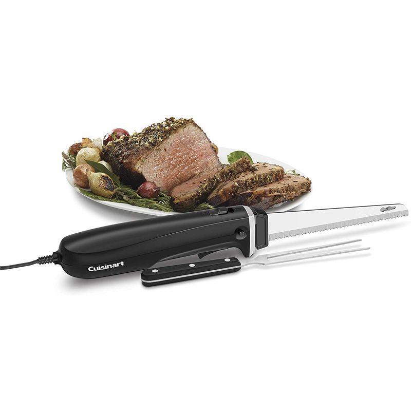 電動ナイフ 包丁 サービングフォーク まな板セット クイジナート 100%品質保証 肉 パン AC Electric Cuisinart 野菜 Knife ファッション通販 CEK-41
