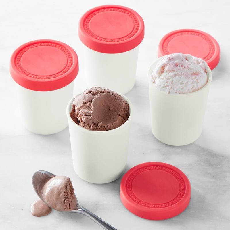 アイスクリーム用 容器 入れ ミニ 440ml 4個セット BPAフリー Mini Ice Cream Storage Tubs, Set