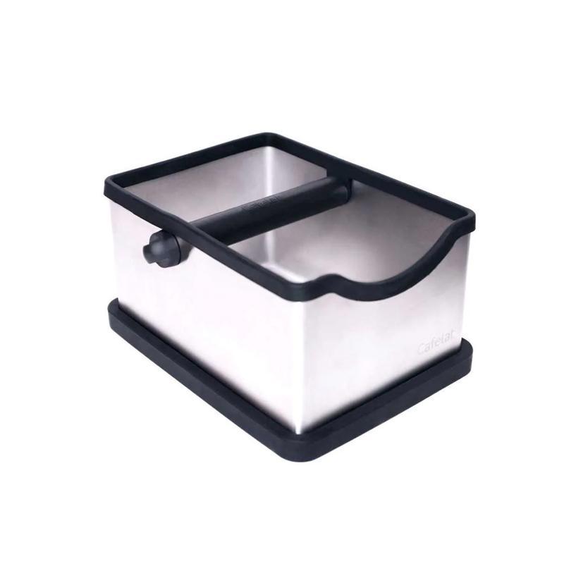 ノックボックス ステンレス スクエア型 エスプレッソ CAFELAT STAINLESS STEEL KNOCK BOX 3098159