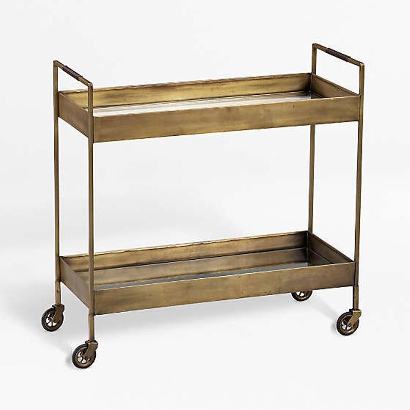 バーカート 幅84cm アンティークブラス 限定モデル Crate and Barrel 