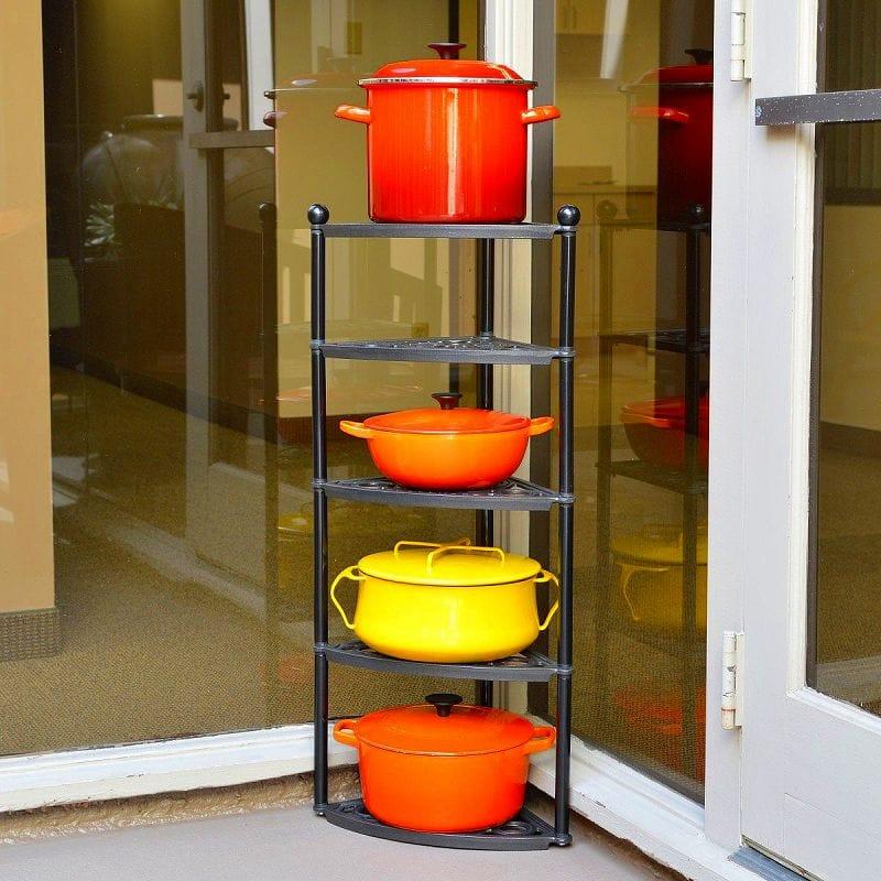 ルクルーゼ クックウェアスタンド 鍋置き棚 5段 Le Creuset 5Tier CastIron Cookware Stand