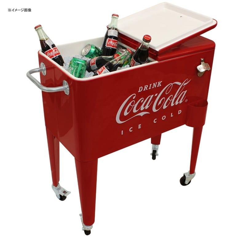 コカコーラ カート型 クーラーボックス 57L キャスター 栓抜き付 コカコーラ カート型 クーラーボックス 57L キャスター 栓抜き付