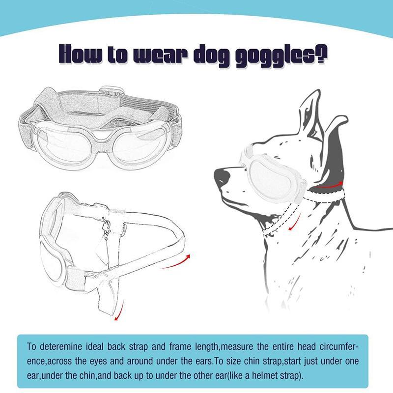ペット用 ゴーグル サングラス 防水 防塵 UVレンズ ドッグ キャット 犬 猫 Namsan Dog Goggles Small to Medium
