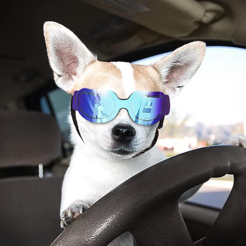 ペット用 ゴーグル サングラス 防水 防塵 UVレンズ ドッグ キャット 犬 猫 Namsan Dog Goggles Small to Medium