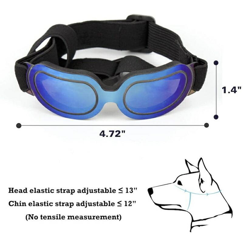 ペット用 ゴーグル サングラス 防水 防塵 UVレンズ ドッグ キャット 犬 猫 Namsan Dog Goggles Small to Medium