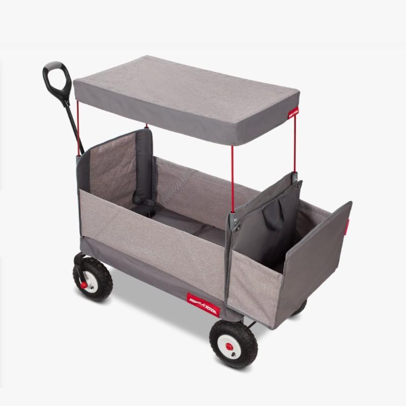 ワゴン 最大68kg 屋根付 ベンチ 子供 アウトドア キャリーカート