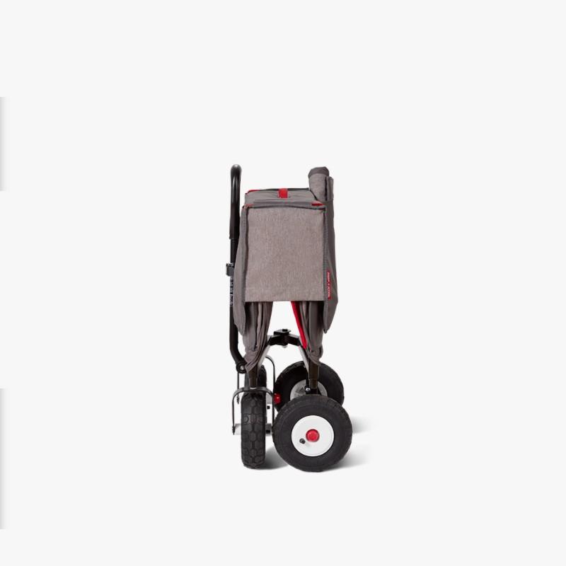 ワゴン 最大68kg 屋根付 ベンチ 子供 アウトドア キャリーカート Radio Flyer Build-A-Wagon Foldingの画像