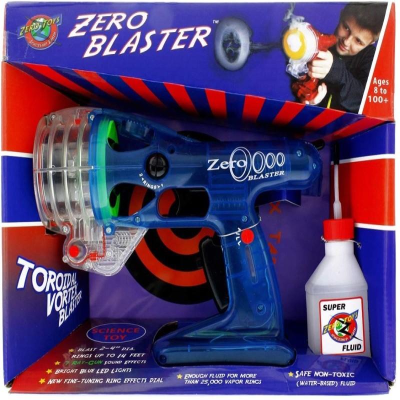 水蒸気の煙で輪っかを作るおもちゃ ゼロブラスター ブルー 火を使わず