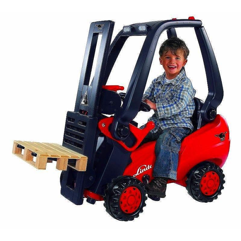子供用ペダル式フォークリフト Big Kids Play Vehicles Linde Forklift