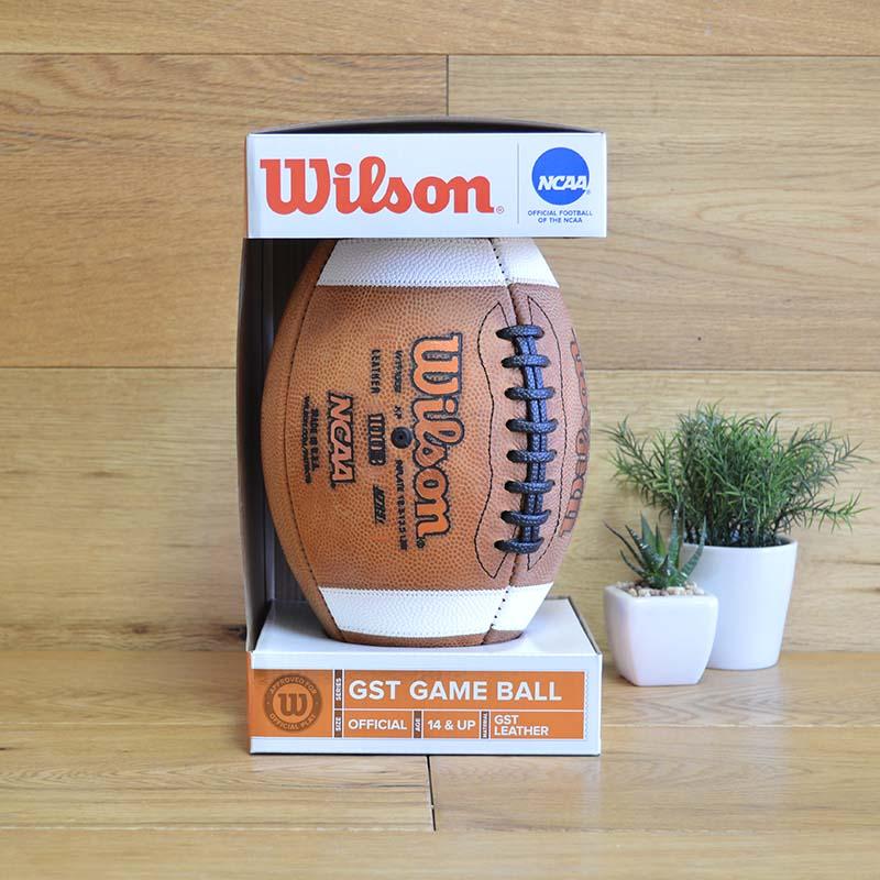 アメフト フットボール アメリカ製 革 Wilson GST 1003 NCAA Leather Game Football｜cakmkt｜11