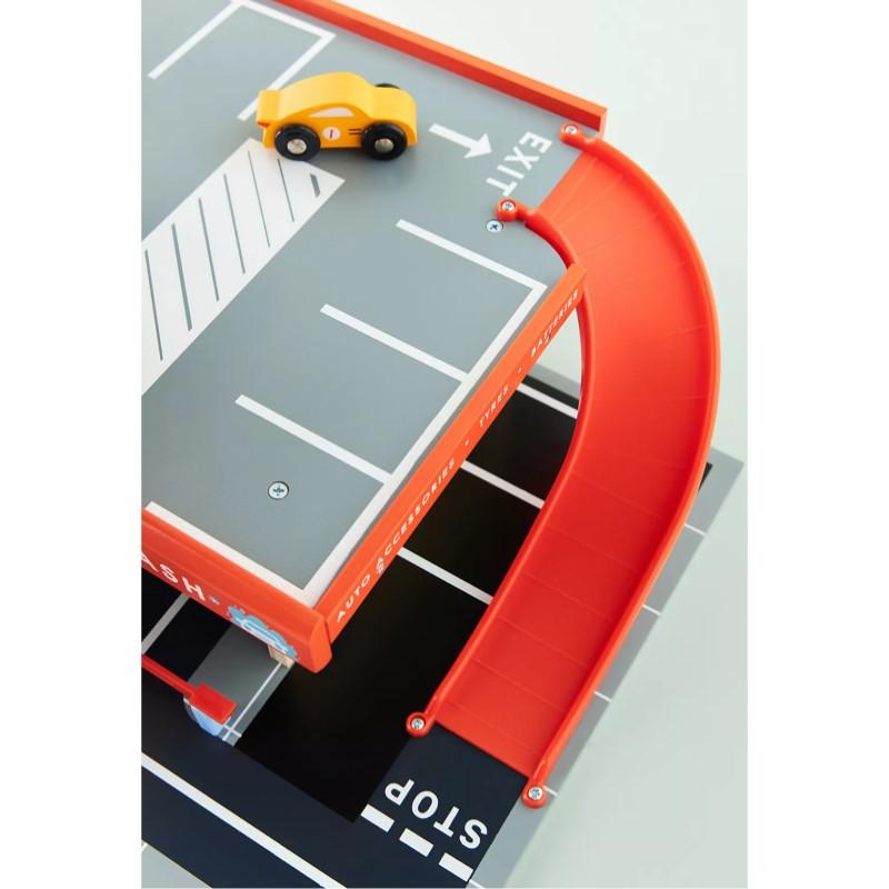 ブルーバード サービスステーション プレイセット 木製 立体駐車場