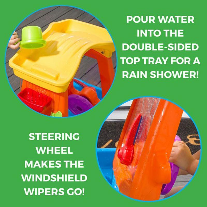 水遊び 洗車 ごっこ 遊具 アメリカ製 Step2 Car Wash Splash Center_3
