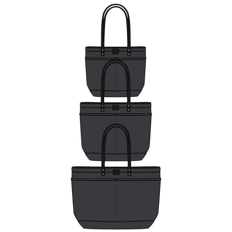 ジッパートート アメリカ製 レザーストラップ ブラック 黒 コットンツイル バッグ ARTIFACT Black Twill Zipper Toteの画像
