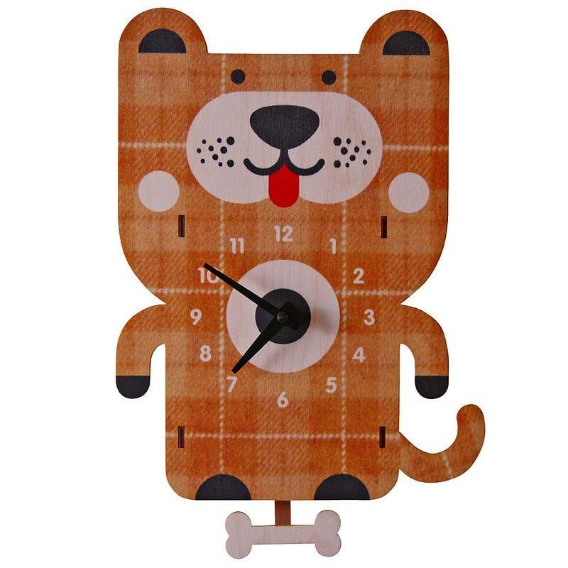 ウォールクロック 木製 振り子時計 壁掛け時計 イヌ ドッグ Dog Pendulum Wall Clock 4009066カリフォルニア