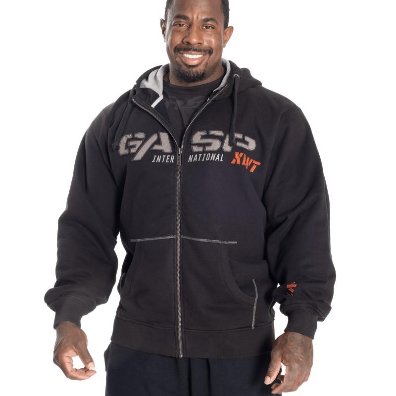 GASP ロゴ パーカー フーディー ジム トレーニング 筋トレ 1.2 Ibs (0.54kg) hoodie, Greyの画像