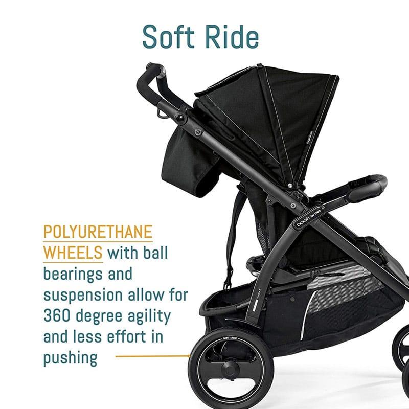 Peg Perego 双子用ベビーカー グレー/ブラック　双子用バギー説明書付き ベビーカー 双子用 イタリア ペグ・ペレーゴ バギー ストローラー 2人