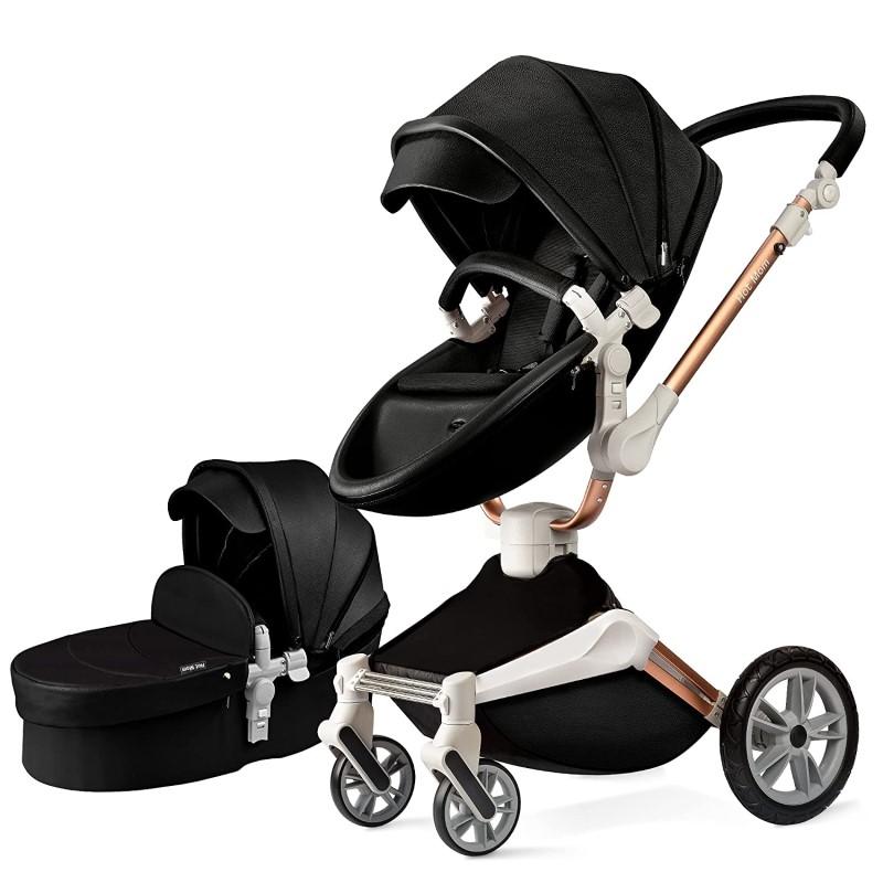 ベビーカー 両対面式 バシネット 防水PUレザー 新生児 ホットマム Baby