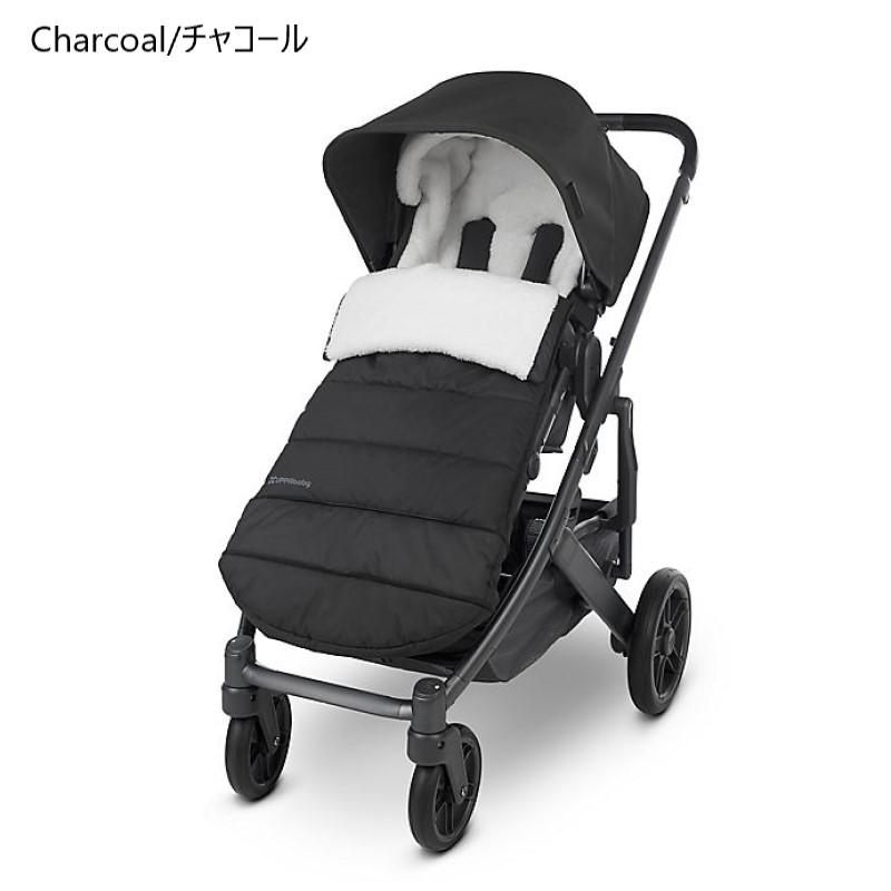 美品 UPPAbaby 防寒用のフットマフ UPPAbaby ベビーカー用 フットマフ 防寒 フリース フード付