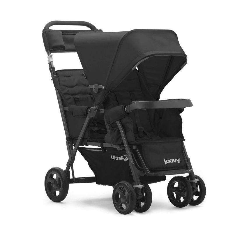 joovy Caboose Ultralight 二人乗り ベビーカー　黒　双子 ベビーカー ジュービー カブース トゥー ウルトラライト