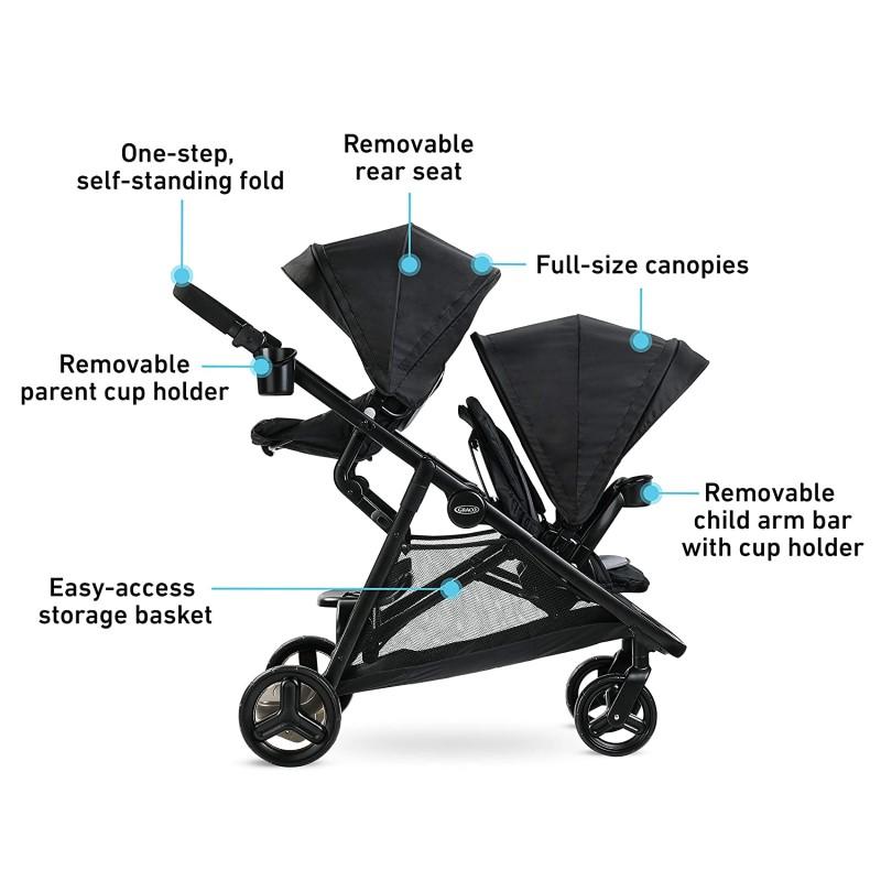 ベビーカー タンデム 双子用 前後 二人乗り ニューモデル Graco Ready