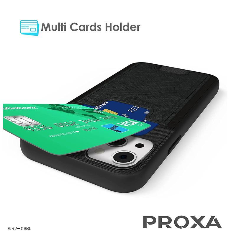 iPhone 12 / 12 Pro 6.1用 ケース カードホルダ付 スマホ カバー PROXA Slim Card Case Designed f｜cakmkt｜02