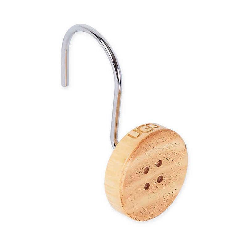 アグ シャワーカーテンフック 12個セット ボタン 樹脂 UGG Brannan Shower Curtain Hooks (Set of